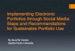 Denton presentation implementing electronic portfolios through social media