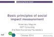 NEF: Measuring Social Impact (for LVSC's London For All project, Oct 2014)