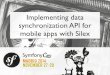 Server side data sync for mobile apps with silex