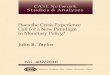 CASE Network Studies and Analyses 402 - Does the Crisis Experience Call for a New Paradigm in Monetary Policy