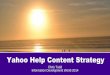 Help Content Strategy presentation, iDW Oct 2014