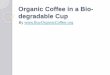 Organic Coffee in a Bio-degradable Cup