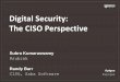 Security as an Enabler for the Digital World - CISO Perspective