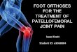 Foot orthoses for the treatment of patellofemoral pain
