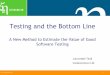 Testing and the Bottom Line: A New Method to Estimate The Value Of Good Software Testing' by Juha-Matti Tirilä