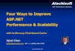Four Ways to Improve ASP .NET Performance and Scalability