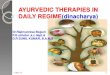 ayurvedic therapies in daily life---dinacharya ppt