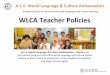 A.C.E. WLCA Teacher Policies