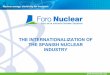 The Internationalization of the Spanish Nuclear Industry