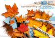 Fall season leaves nature power point templates themes and backgrounds 0211