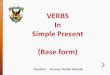 Verbs (base form) English