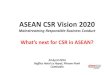 What's next for CSR in the ASEAN   Asean csr   bernas