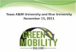 Texas A&M & Rice University Student Final Presentation for the Green Mobility Challenge