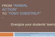 From "Animal Action" to "Tony Chestnut" - Energize Your Students' Learning by Suzanne Blakely MSEd
