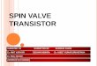 Spin valve transistor