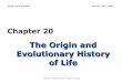 Ch20 lecture history of life 1