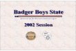 Badger Boys State 2002 Session in Review