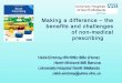 Making a difference - the benefits and challenges of non-medical prescribing