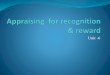 Appraising  for recognition & reward