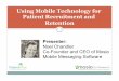 Using Mobile Technology for Patient Recruitment Webinar