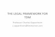 Legal Framework for TDM