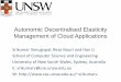 Autonomic Decentralised Elasticity Management of Cloud Applications