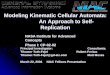 Kinematic cellularautomata