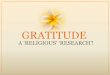 Ripple factor of gratitude