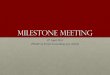 Milestone meeting 1st 1