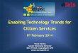 eHaryana 2014 - Enabling Technology Trends for Citizen Services - Shri Vivek Verma, Sr Technical Diector, NIC