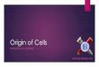 Origin of cells