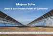Mojave Solar: clean and sustainable power in California