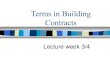 Implied term in building contracts