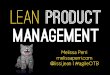 Melissa Perri Lean Product Management - Agile on the Beach 2014