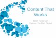 Content That Works - Content Marketing (Ideation and Promotion)