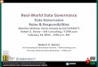 Real-World Data Governance: Data Governance Roles & Responsibilities