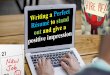 Writing a perfect resume to stand out and give a positive impression