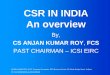 Csr in india   an overview