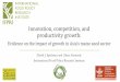 IFPRI - NAES Conference on Sustainable & Resilient Agriculture - David Spielman & Adam Kennedy - Innovation, competition, and productivity growth:
