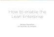 Lean Enterprise, Microservices and Big Data