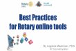 Best practice to Rotary Online tools by PDS Logaina Maamoun