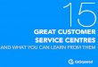 15 great customer service centres