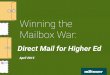Winning the Mailbox War in Higher Ed