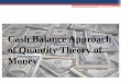 Cash balance approach of quantity theory of money