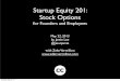 Startup Equity and Stock Options vs 5 22 13