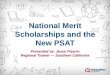 National Merit Scholarships and the New PSAT