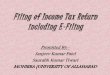Filing of income tax return including e filing - sanjeev patel