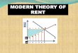 Modern Theory of Rent