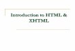 Intr To Html & Xhtml