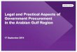 Government procurement in the Arabian Gulf region